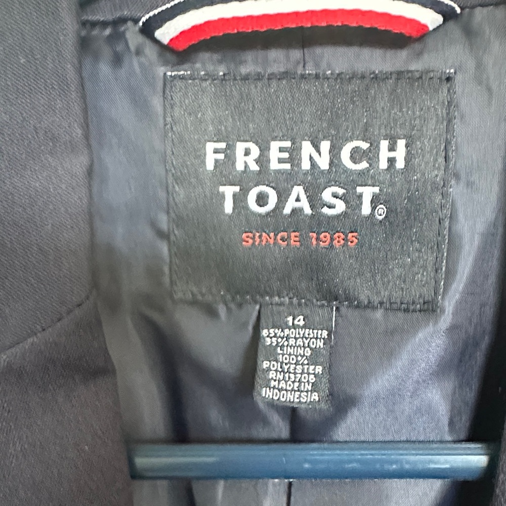French Toast Navy Two-Button Blazer - Picture 2 of 3